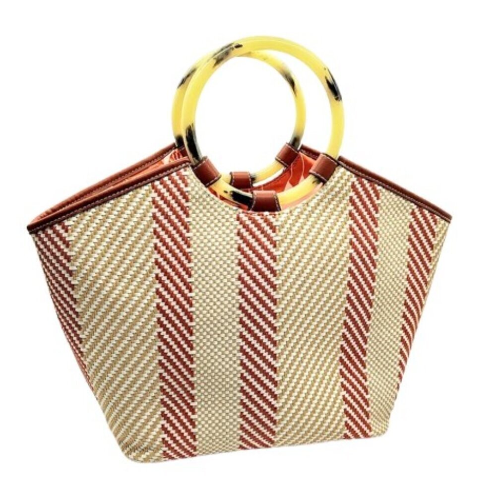 Stella & Dot Summer Days Woven Tote Bag